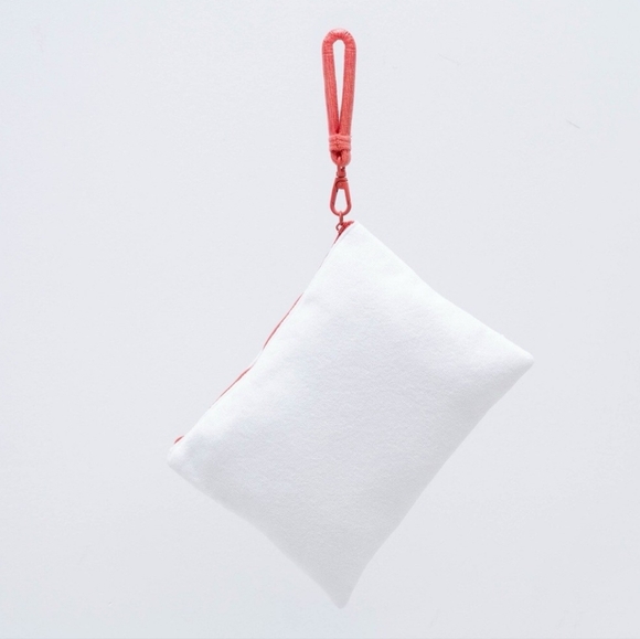 NWT CHRISTIAN DIOR Terry Cloth Summer Collection Pool Beach Wristlet Pouch WHITE - Picture 2 of 6